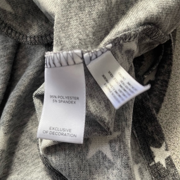 Dearfoams Grey Star Short Robe Size Medium - Picture 6 of 9